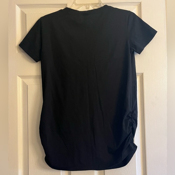 Black Skeleton Maternity Top - Picture 3 of 5